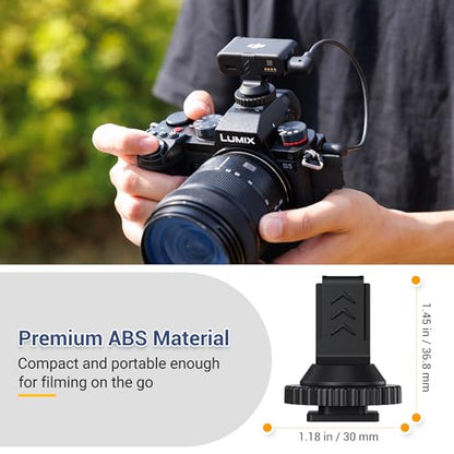 JJC Cold Shoe Mount Adapter for DJI Mic 2, Fits Canon Nikon Sony Cameras - size: For DJI Mic 2 Receiver