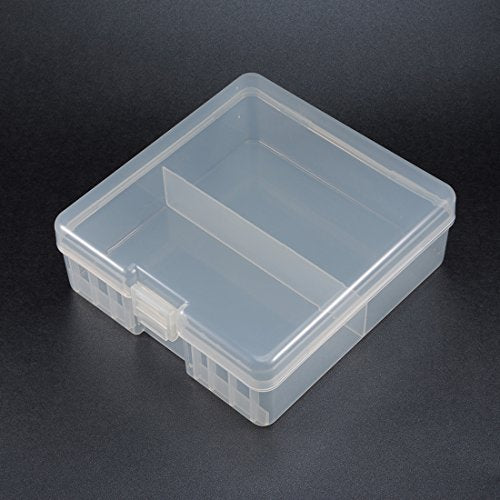 uxcell Hard Plastic Large Battery Storage Box Holder Organizer Protective Container for AAA/AA/C/D/9V Batteries (Pack of 2) - size: 100 x AA (Pack of 2)