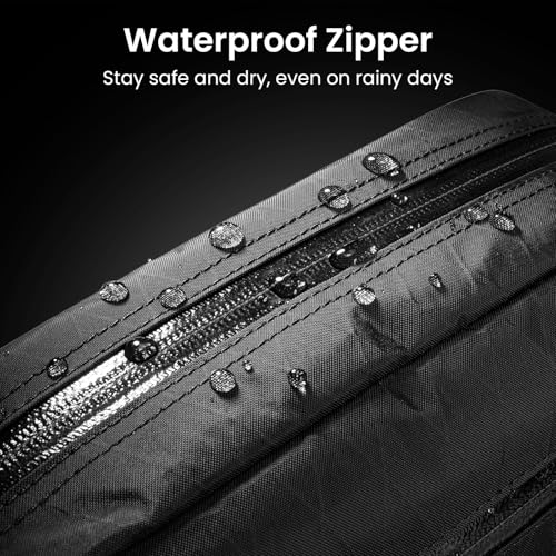 tomtoc 1.5L X-Pac Sling Bag with RFID Blocking Crossbody Pack for Men Women - color: X-Pac Black, size: 1.5L
