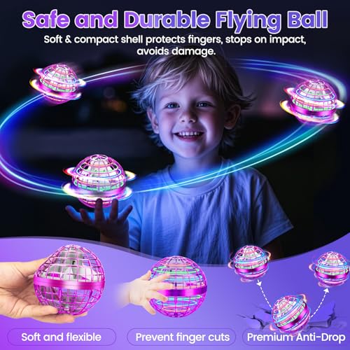 Flying Orb Ball Toy, 2026 Upgrade Hand Controlled Hover Ball - color: Bright Purple, size: 1 Pack