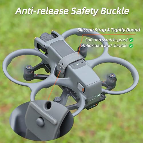 Avata 2 Landing Gear Foldable Quick Release Extension Leg for DJI Drone Accessories, Height Extension Leg (Grey) - color: Grey