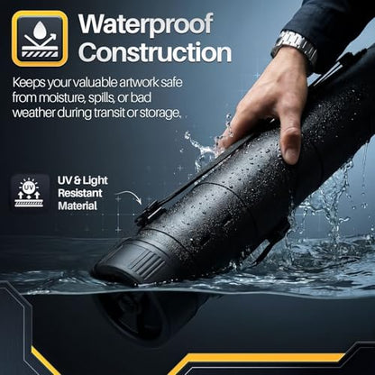 Flexzion Extra Large Poster Tube with Strap, Telescoping 30-54 in - size: Extra Large