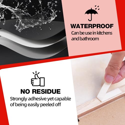 Pre-Cut Double Sided Tape Heavy Duty 0.8''x0.8'' - 36Pcs, No Residue