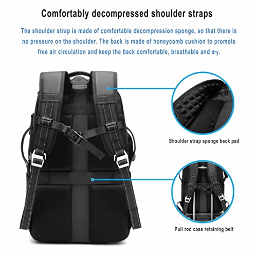 Waterproof DSLR Camera Backpack - Large with TSA Lock, Fits Drone & 17-Inch Laptop