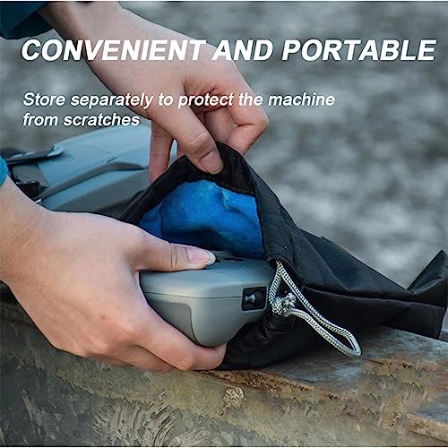 Protective Aircraft Sleeve for DJI Mini 3 Pro/Air 3/Mini 3/Air 2/Mini 2/Mavic Pro Drone,RC Controller Storage Pocket Carring Bag,Holding Fly More Combo Accessories(Drawstring)