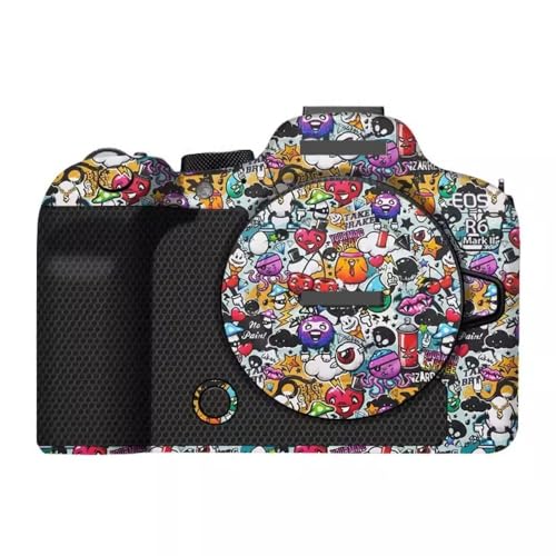 R6II R62 R6M2 Camera Decal Skin 3M Vinyl Wrap Film Protective Sticker Protector Coat for Canon EOS R6 Mark II 2 M2 MarkII Mark2 (Graffiti White) - color: Graffiti White