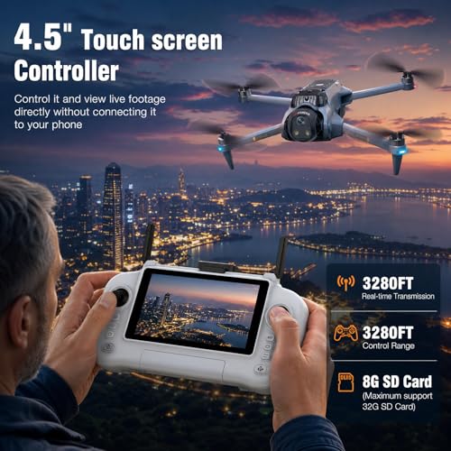 GPS Drones with Camera for Adults 4K EIS, Foldable 5G RC Camera Drones - color: CT66-3B