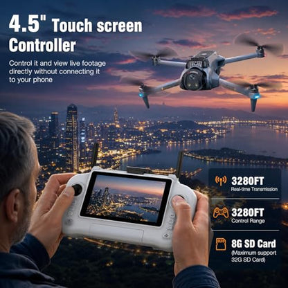 GPS Drones with Camera for Adults 4K EIS, Foldable 5G RC Camera Drones - color: CT66-3B