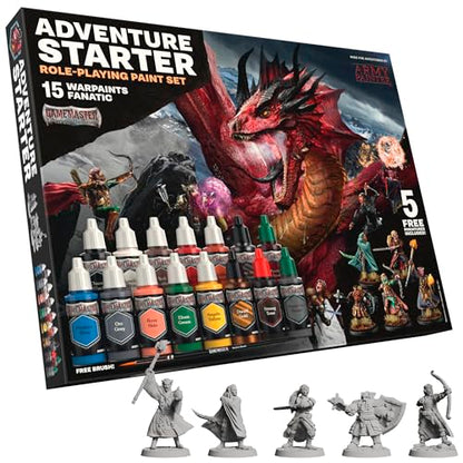 The Army Painter, GameMaster Adventure Starter Set, 15 x 18 ml - color: Adventure Starter Paint Set