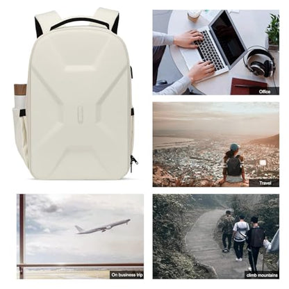MOSISO 15.6-16 inch 35L Laptop Backpack with USB Charging Port - color: Beige