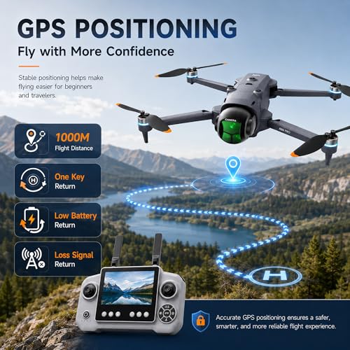 A26 PRO GPS 4K Drone with 4.5-Inch Screen Remote