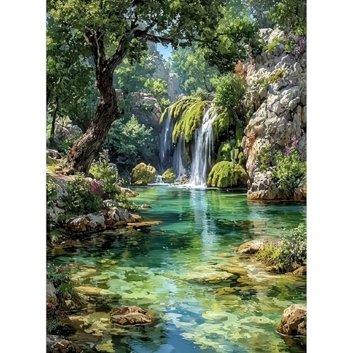 WUDWL Landscape Paint by Numbers Kit for Adults,Color By Numbers for Adults - color: YH03433
