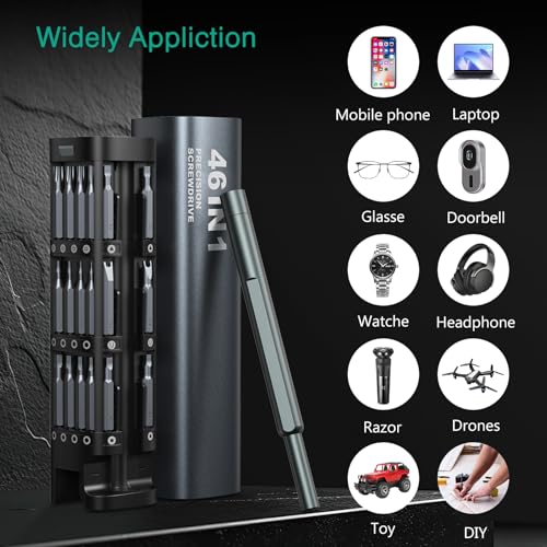 ORIA 46 in 1 Precision Screwdriver Set, 42 S2 Bits, Magnetic Tips & Storage