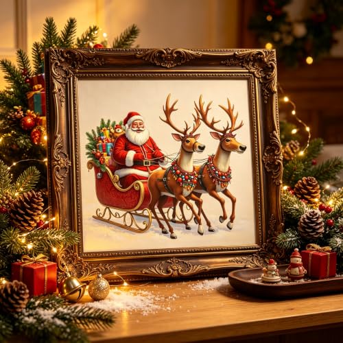 Santa Claus Diamond Art Kits for Adults,5D Christmas Diamond Painting - color: KM1364-1
