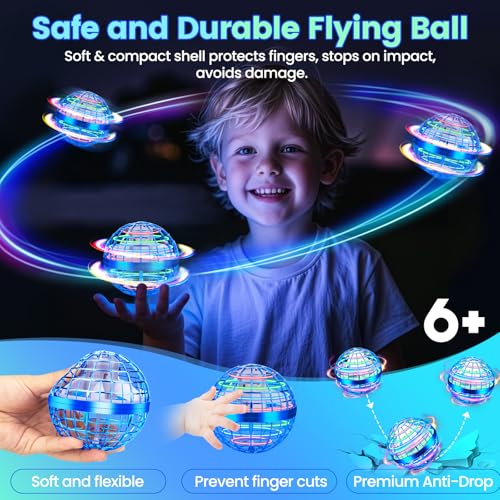 Flying Orb Ball Toy, 2026 Upgrade Hand Controlled Hover Ball - color: Bright Blue, size: 1 Pack