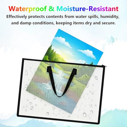 TOTiyea Art Portfolio Bags with Handle 7 Pack 15.75"x21.65" & 9.25"x12.6"