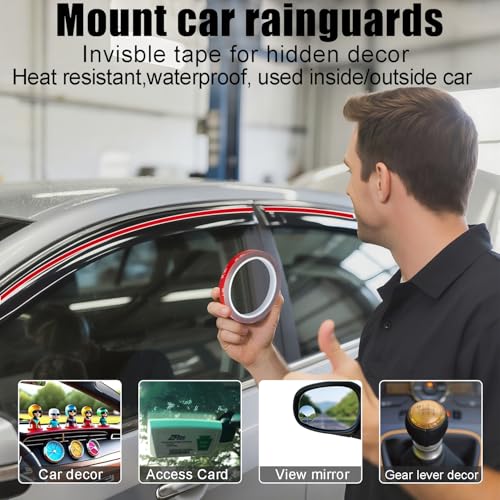 Clear Double Sided Nano Mounting Tape,0.4 inch *10 FT Two Sided Foam Tape