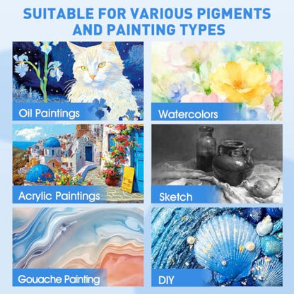 ESRICH 48 Pack Canvas Boards for Painting, Paint Canvas for Adults & Kids - size: 48 Pack(4x4 4x6 5x6 6x6 8x10 10x10 9x12 11x14)