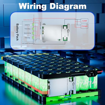 JKBMS JK-B1A8S10P 3S-8S 100A BMS Battery Management System, 1A Balance - size: JK-B1A8S10P