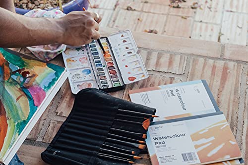 ETCHR Wood Pulp Watercolor Block – A5 Hot Press - Journal Block 16 Pages - Student Grade Paper Pad