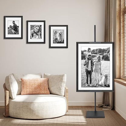 Americanflat Adjustable Tabletop Easel Stand, Black - color: Black 1 Pack, size: 50 inch, style: Tabletop Frame Stand