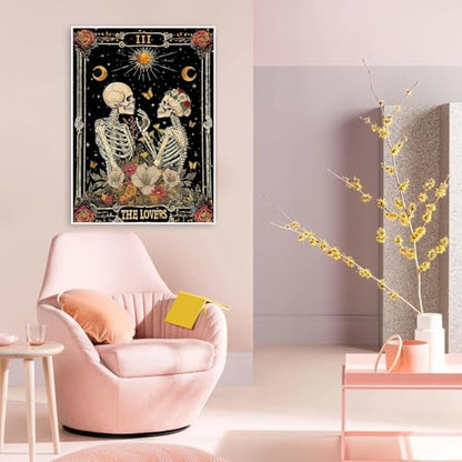 Skull Diamond Art Kits for Adults Funny Diamond Painting Kit for Beginner - color: DP03270
