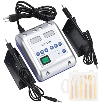 Dual Pen Waxer with 6 Tips, Multi-Purpose Wax Carving Instrument, Double Pencil Carver for Waxing