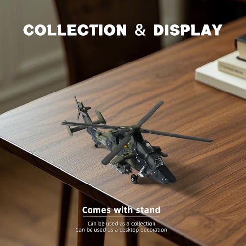 SEBUNAS 1:72 Scale EC-665 Army Helicopter Quick Build Model Kit - color: 12.EC665