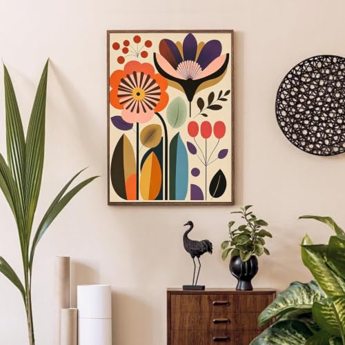 3 Pack Cute Flower Paint by Numbers Kit for Adults Beginner (Without Frame) - color: YH05004