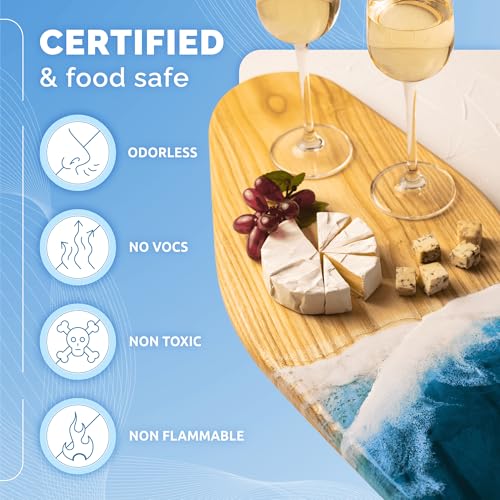 Craft Resin Crystal Clear Epoxy Resin Kit - Food Safe, UV Resistant - 64 Oz - size: 64 Oz