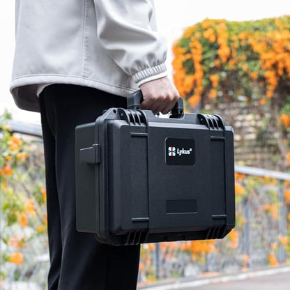 Lykus Titan FP110 Waterproof Hard Case for DJI Flip and DJI RC 2/RC-N3 - color: Black