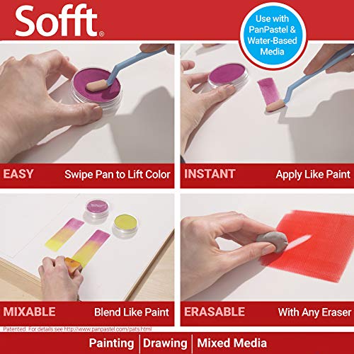 PanPastel Sofft Artist Tools by Golden, Mini Applicators, Pack of 12