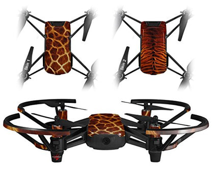Skin Decal Wrap 2 Pack Compatible with DJI Ryze Tello Fractal Fur Giraffe Drone NOT Included