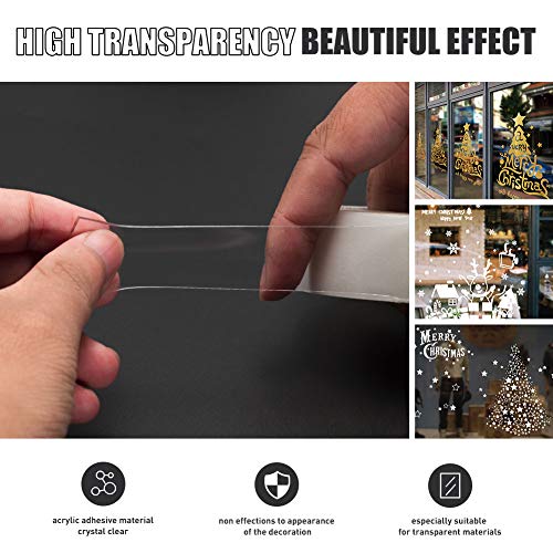 VERSAF Double Sided Tape Heavy Duty 3/4 in x 10 ft, Removable Nano Tape - size: 3/4"