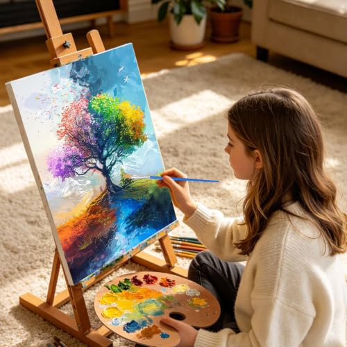 Tree of Life Framed Paint by Numbers Kit for Adults Beginner 8x12 inch - color: Frame-OP-US11