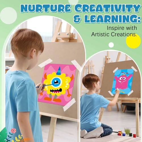 12 Pcs Pre Drawn Paint Canvas for Painting for Kids, 8x10 Monster Canvas - style: Monster