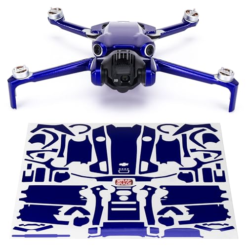 WRAPGRADE Skin Stickers Compatible with DJI Mini 4 Pro | Full Wrap (Stratospher Blue) - color: Stratospher Blue