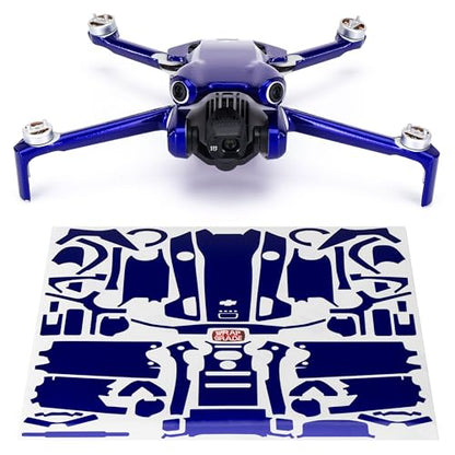 WRAPGRADE Skin Stickers Compatible with DJI Mini 4 Pro | Full Wrap (Stratospher Blue) - color: Stratospher Blue