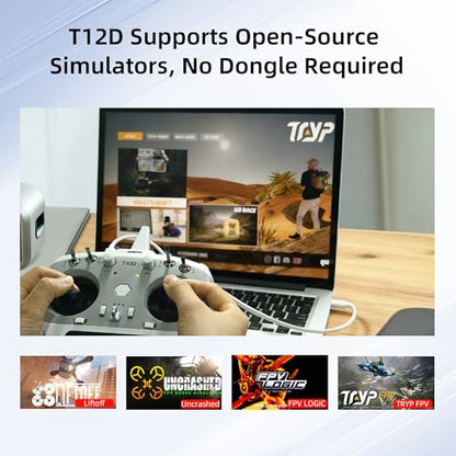 Radiolink T12D V2 2.4G 12 Channels JR ELRS RC Transmitter & R12F Receiver