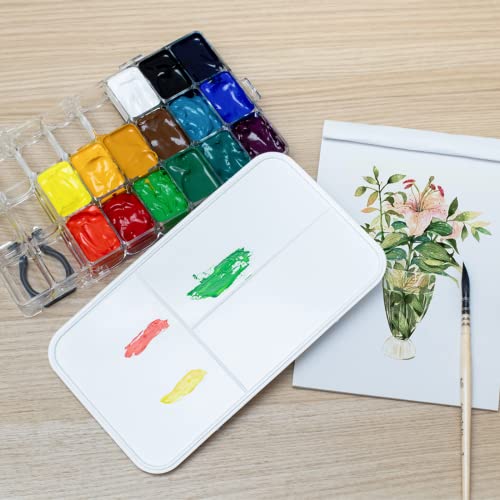 Falling in Art 24-Well Airtight Paint Palette with Thumb Grip
