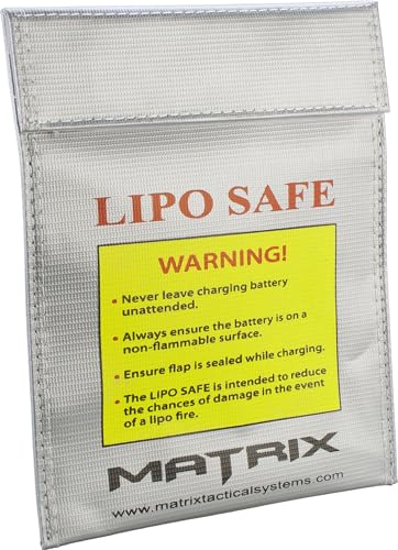 Evike Airsoft - Matrix LIPO Safe Lipoly Battery Charging Container Bag - color: 230mm x 180mm