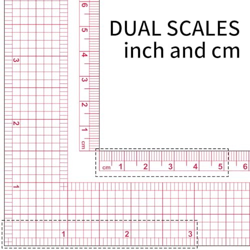 YLaziion 12" Acrylic L-Square Sewing Ruler, Right Angle Quilting Tool - style: 12" L-Square Ruler