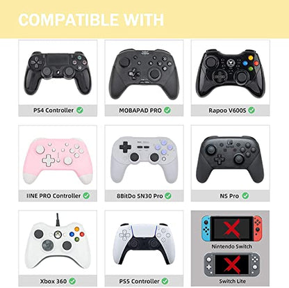 Controller Thumb Grips, 8PCS Analog Printing Joystick Cap, Non-Slip Silicone Handle Protection Cover for PS Xbox Series X/S, Xbox One, Switch PRO Controller