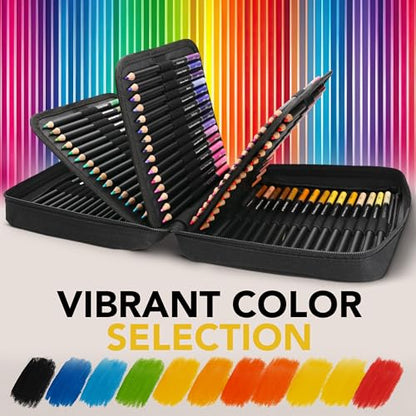Castle Art Supplies 120 Colored Pencils for Adults - Professional Quality