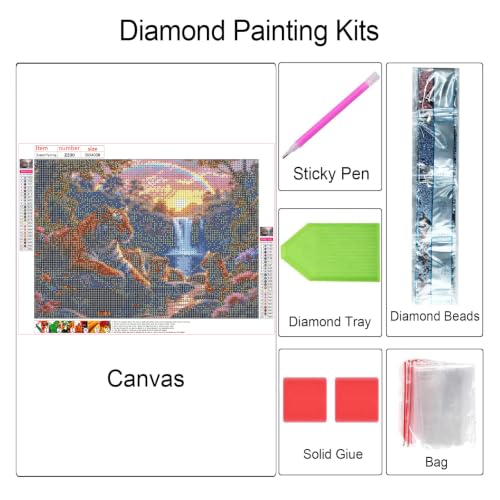 XIYOUVIGOR Diamond Painting Kits for Adults, Tiger Diamond Art Kit - color: Animal (Tiger)