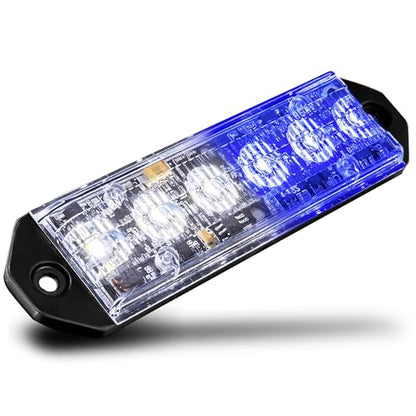 LAMPHUS PlanarFlash Blue White LED Police Grill Strobe Warning Light, Truck - color: Blue / White, size: 1 Pack