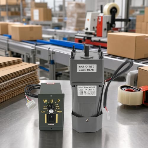 0-45RPM 120W 30K Variable Speed Gear Reduction Motor with Speed Controller - color: 120W 30K