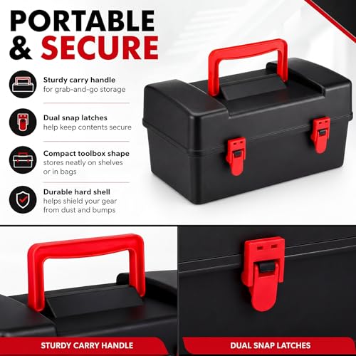 Spinning Top Storage Case Portable Carrying Box with Protective Foam