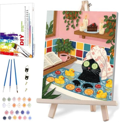 WUDWL Paint by Numbers Kit for Adults Beginner, with Framed - color: YH04254