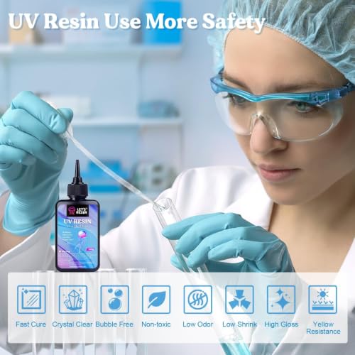 LET'S RESIN UV Resin, 300g Hard Resin Kit for Craft, Casting, Silicone Mold - size: 300g